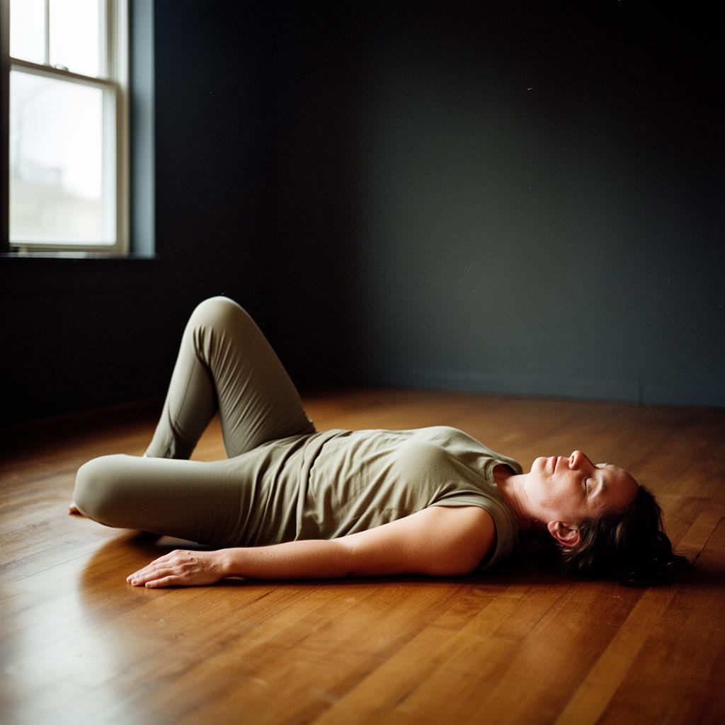 Clase de Feldenkrais con adultos mayores explorando movimiento suave en el piso y consciencia corporal guiada
